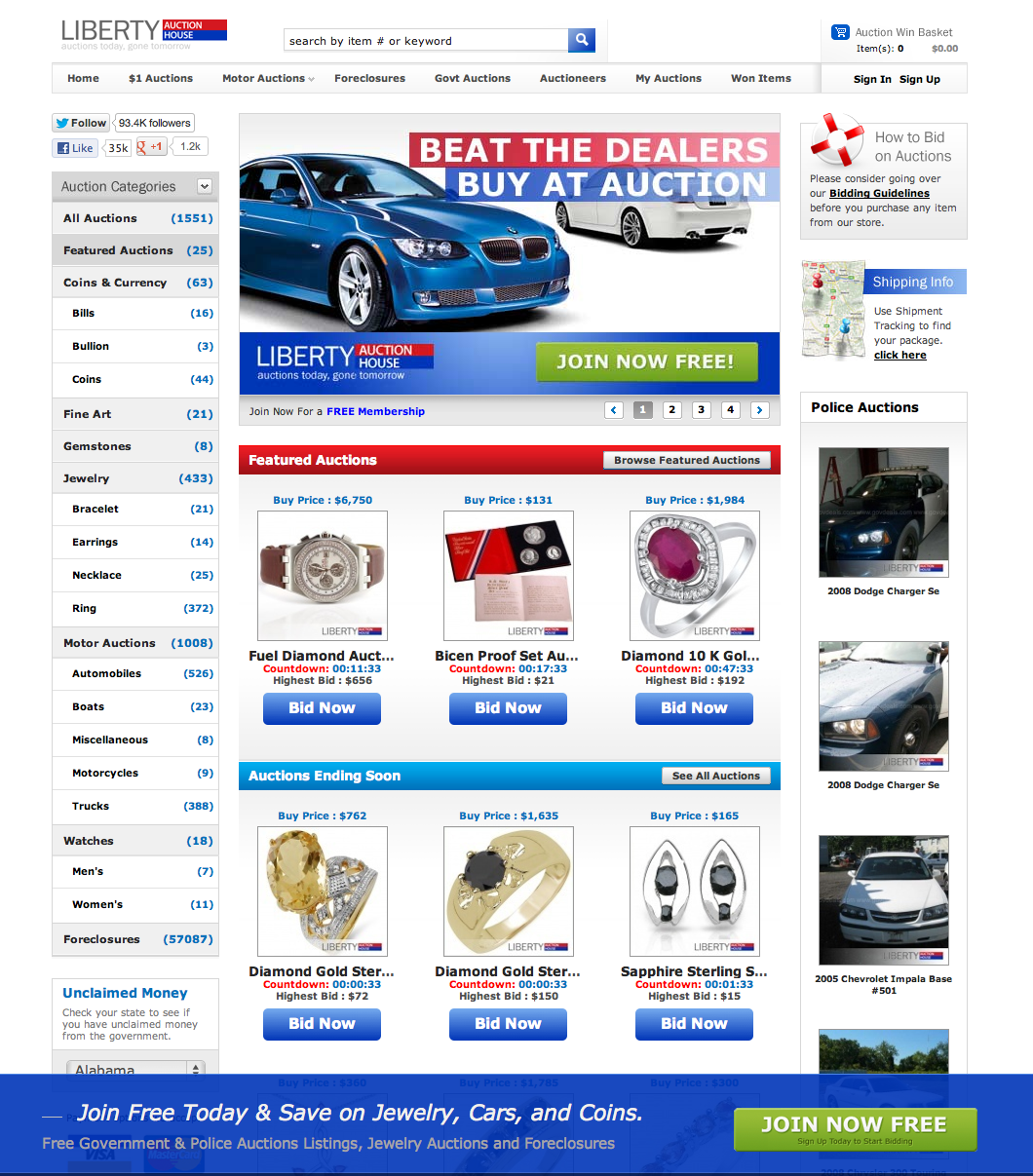 Police Auctions in United States Daily Deals Found to be better than